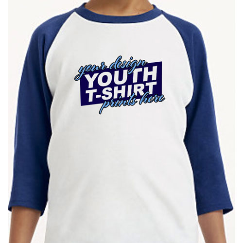 Personalized Raglan Youth Shirts – Full Color