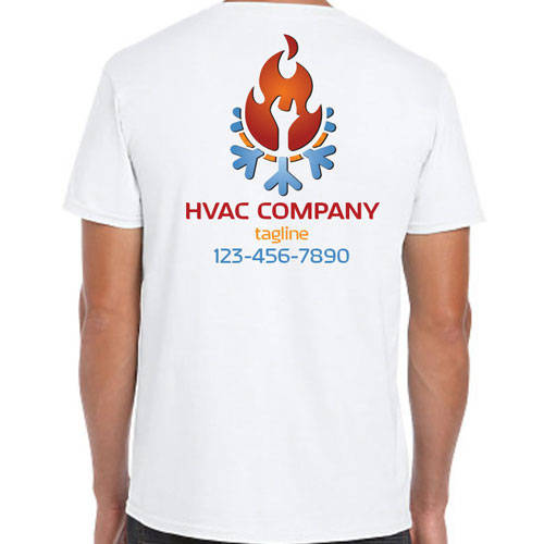 HVACR Shirt with Flaming Snowflake Wrench Logo