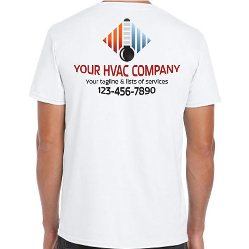 HVAC Shirts with Thermometer Logo