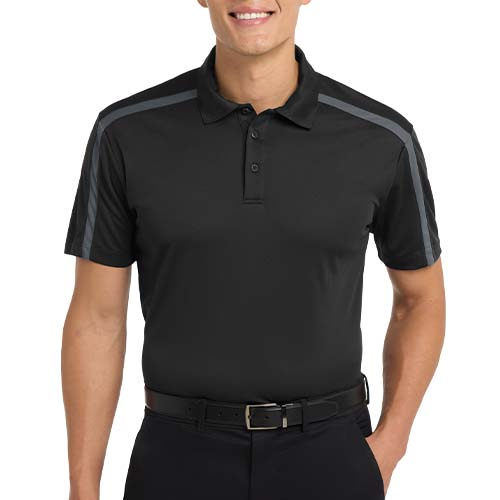 Port Authority Colorblock Stripe Polo Shirt