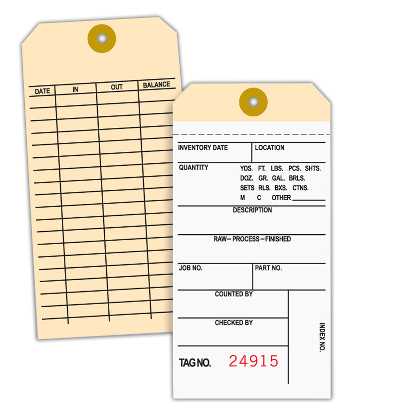 Inventory Tag 2 part