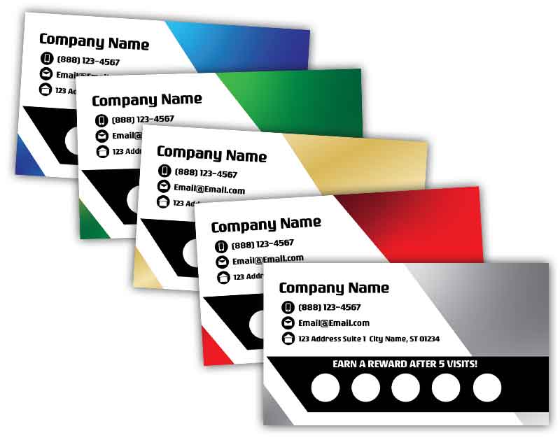 Classic Company Reward Punch Cards