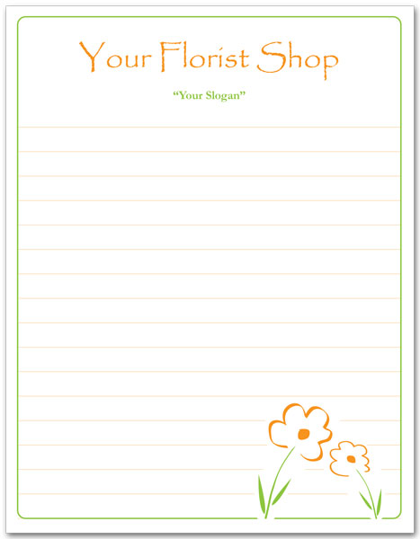 Florists Notepad