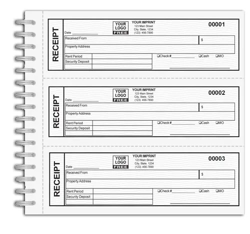 Rent Receipt Book