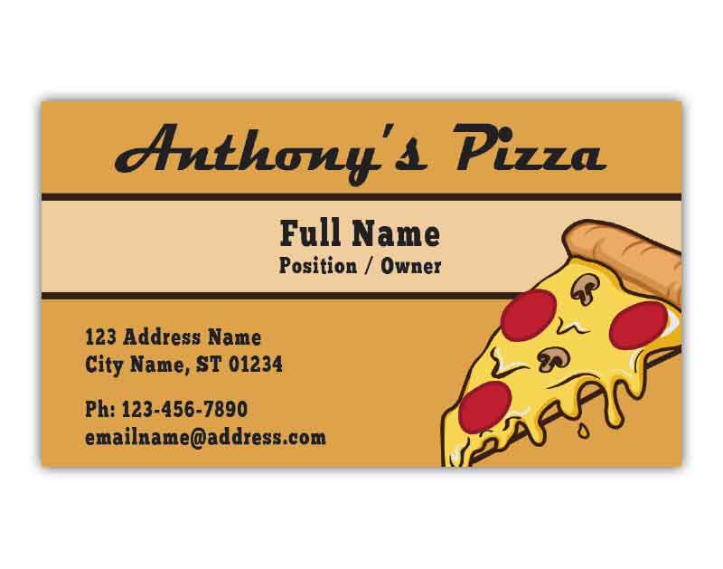 Pizza Restaurant Business Cards