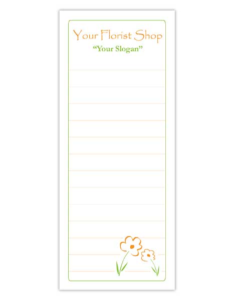 Flower Shop Notepads – Medium