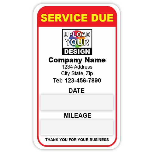 Service Due Label