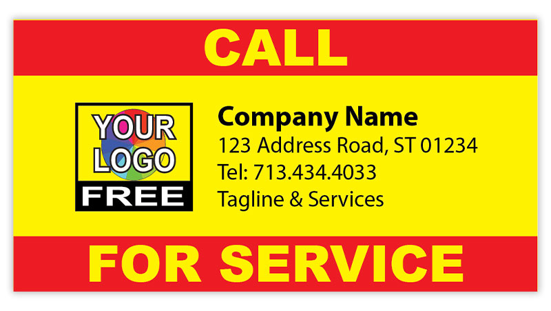 Custom Call for Service Label