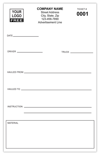 Hauling Work Order Form – Simple
