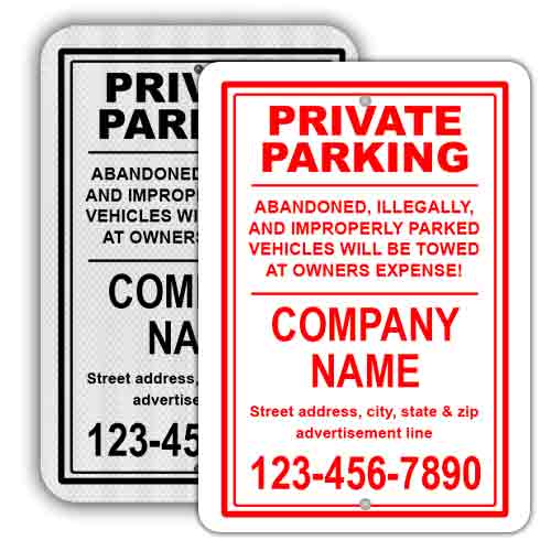 Custom Private Parking Signs