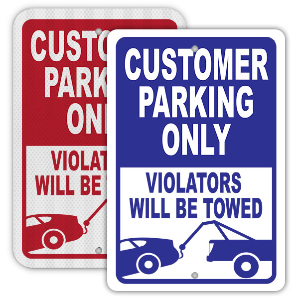 Customer Parking Only Sign 066