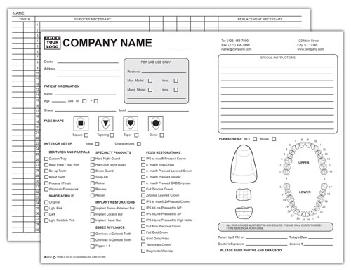 Dental Exam Record Form