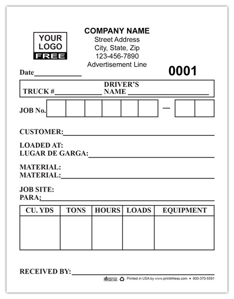 Dump Truck Tickets