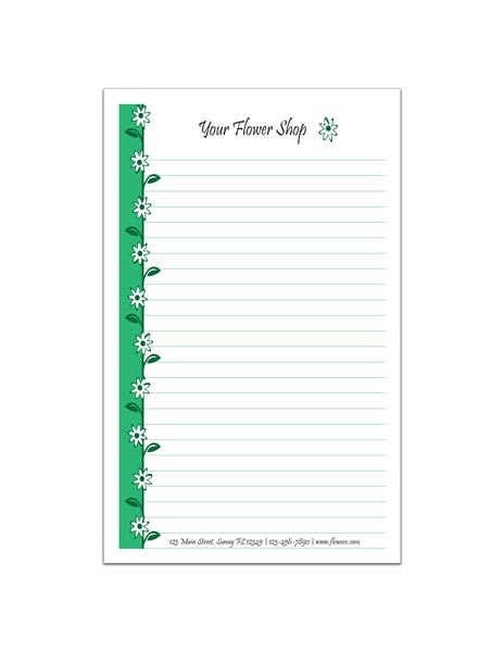 Medium Floral Shop Notepads