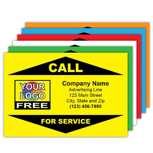 For Service Call Label 3×2