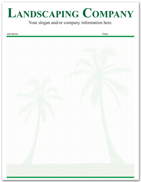 Landscaping Notepads