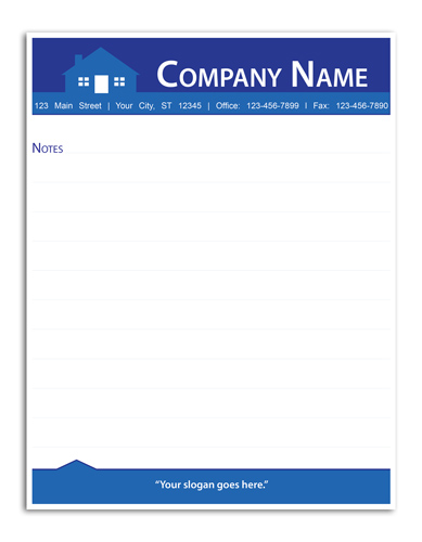 Custom Printed Realty Notepad – Half Page