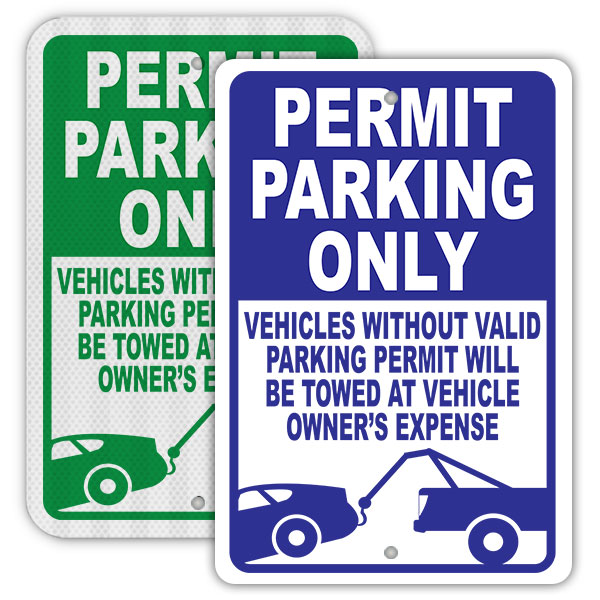 Permit Parking Sign 056