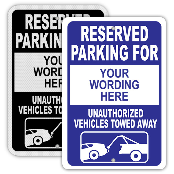 Reserved For Parking Signs 013