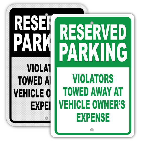 Reserved Parking Sign 055