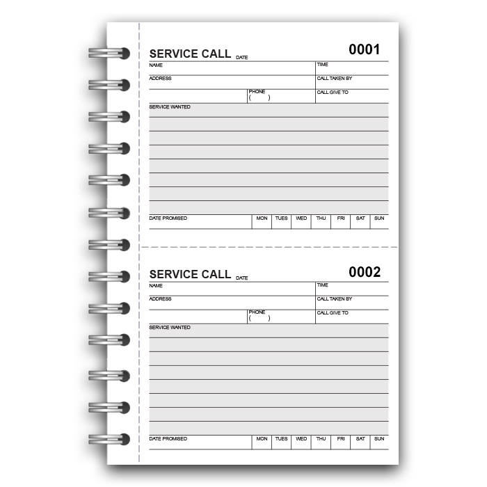 Service Call Book