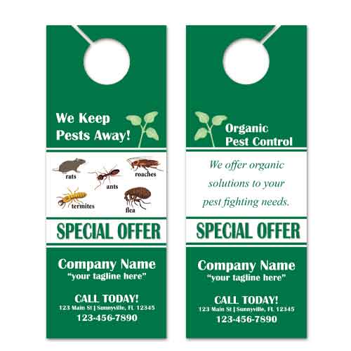 Organic Pest Control Door Hangers