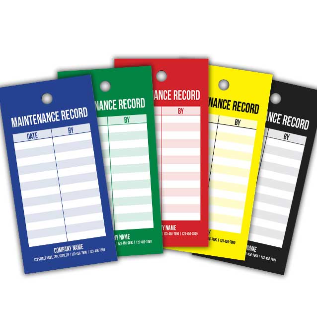 Maintenance Record Tags