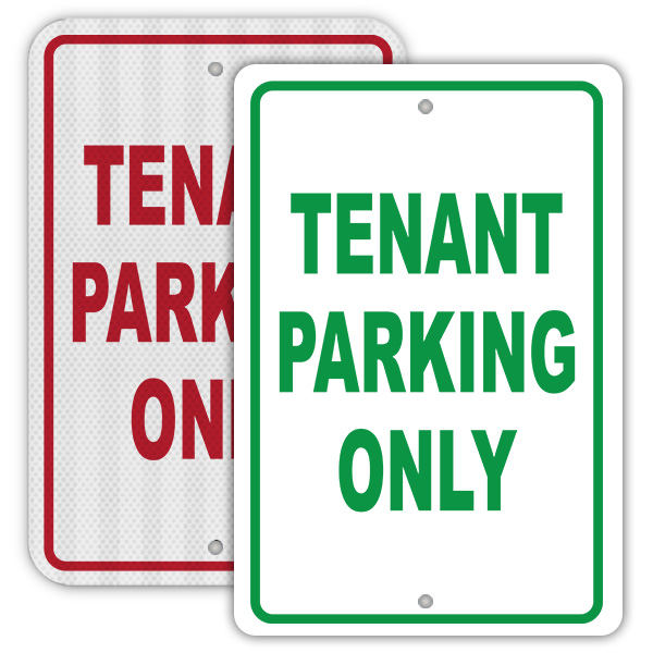 Tenant Parking Only Sign