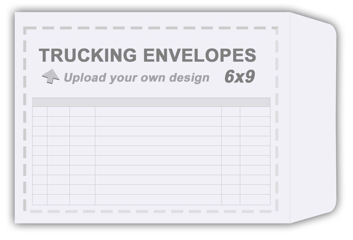 Truckers Trip Envelopes 6×9 – Upload Your Own Design