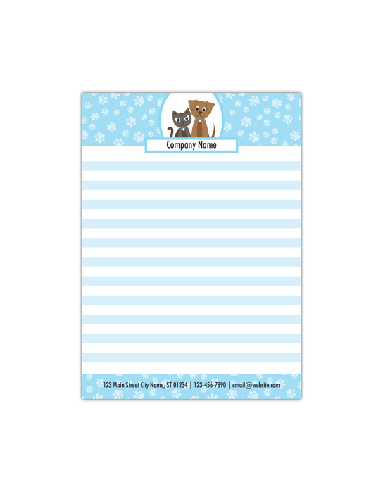 Veterinarian Office Notepads – Half Page