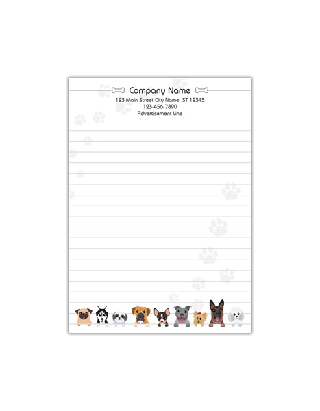 Veterinary Clinic Notepads – Half Page