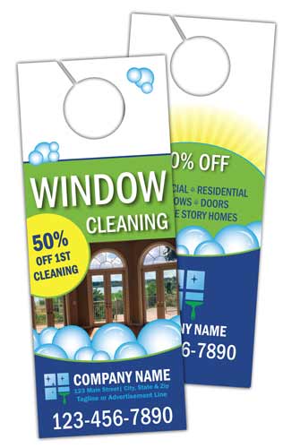 Window Cleaning Door Hanger 2 sided