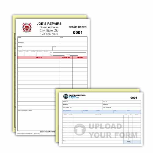 Full Color 2 part Form 8.5×5.5