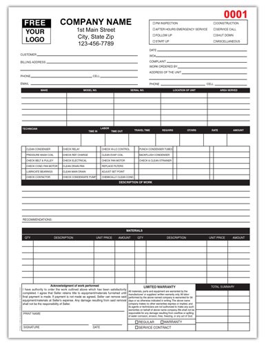 HVAC Invoice
