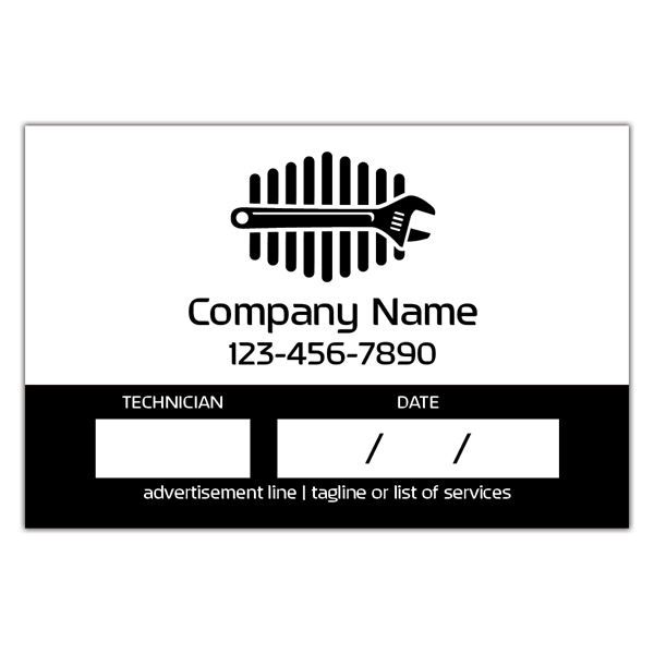 New Service Due Windshield Stickers