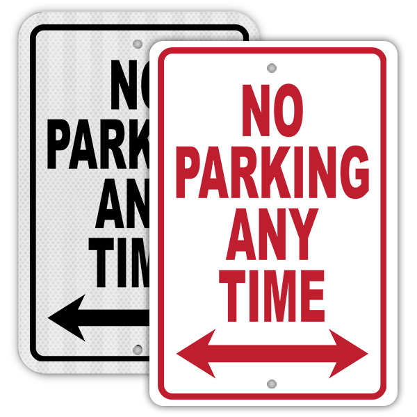 No Parking Any Time Sign 023