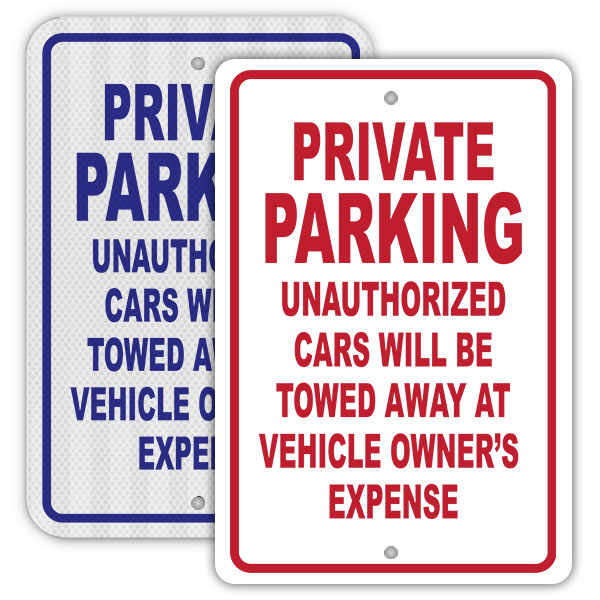 Private Parking Sign 058