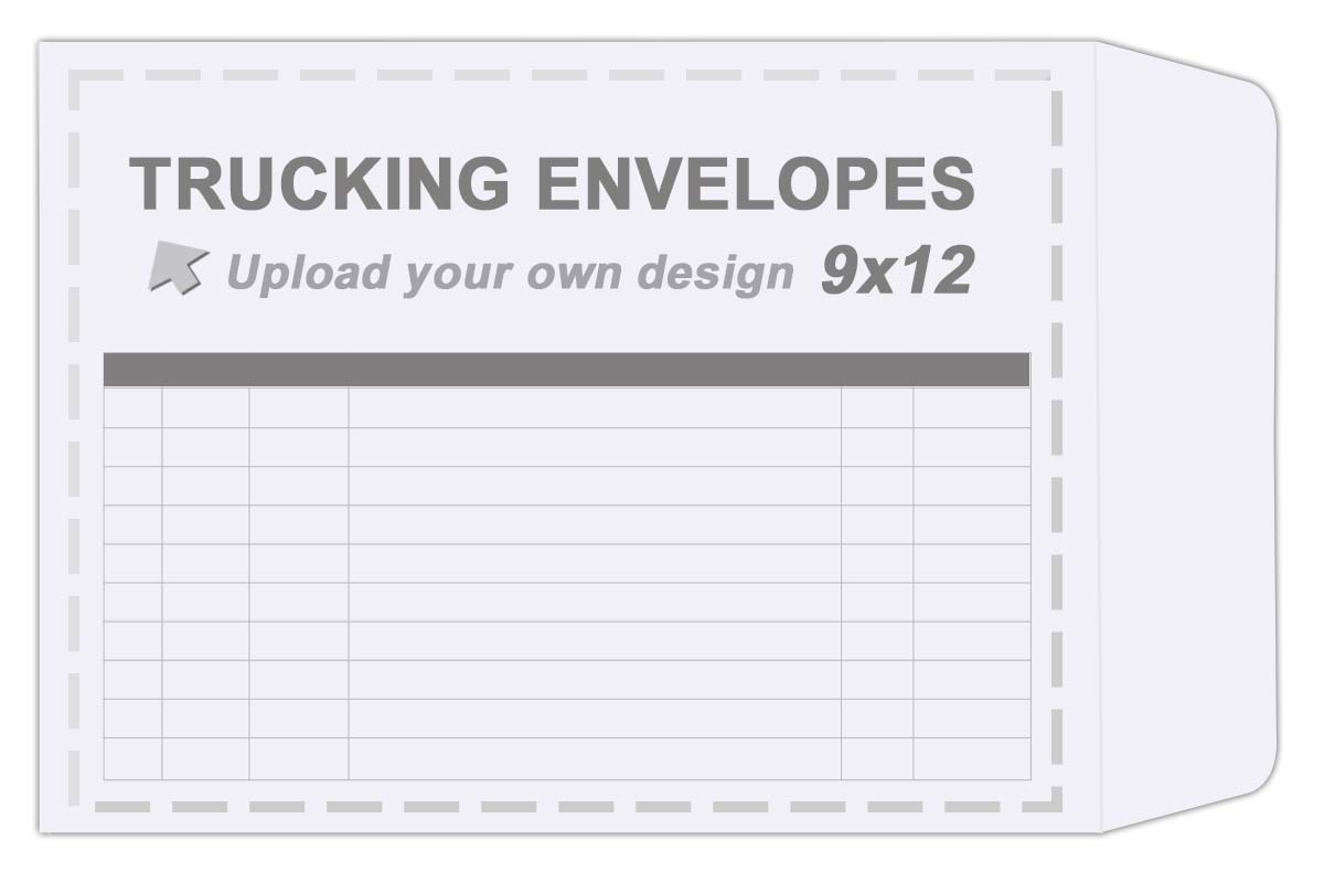 Truckers Trip Envelopes 9×12 – Upload Your Own Design